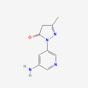 1-(5-Aminopyridin-3-yl)-3-methyl-4,5-dihydro-1H-pyrazol-5-one