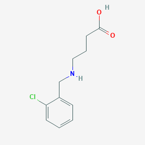 molecular formula C11H14ClNO2 B13238899 4-[(2-Chlorobenzyl)amino]butanoic acid 