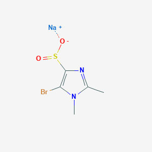 Sodium 5-bromo-1,2-dimethyl-1H-imidazole-4-sulfinate