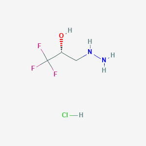 (2R)-1,1,1-trifluoro-3-hydrazinylpropan-2-ol hydrochloride