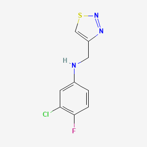 3-Chloro-4-fluoro-N-(1,2,3-thiadiazol-4-ylmethyl)aniline