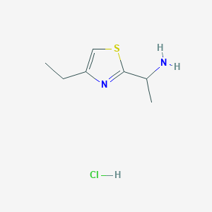 1-(4-Ethyl-1,3-thiazol-2-yl)ethan-1-amine hydrochloride