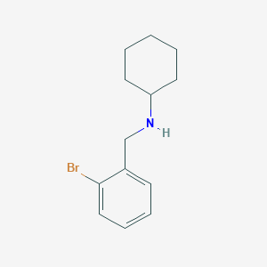 N-[(2-bromophenyl)methyl]cyclohexanamine