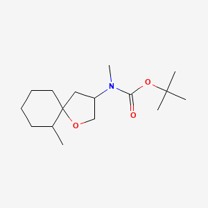 tert-Butyl N-methyl-N-{6-methyl-1-oxaspiro[4.5]decan-3-yl}carbamate