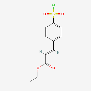 Ethyl 3-[4-(chlorosulfonyl)phenyl]prop-2-enoate