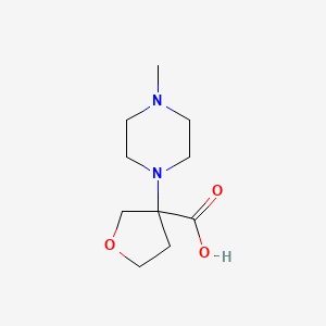 3-(4-Methylpiperazin-1-yl)oxolane-3-carboxylic acid