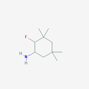 2-Fluoro-3,3,5,5-tetramethylcyclohexan-1-amine