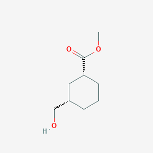 molecular formula C9H16O3 B1323913 Methyl cis-3-hydroxymethylcyclohexane-1-carboxylate 