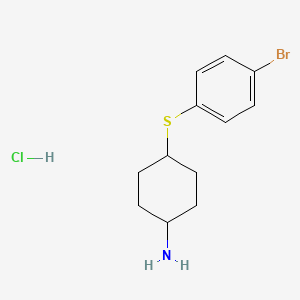 4-[(4-Bromophenyl)sulfanyl]cyclohexan-1-amine hydrochloride