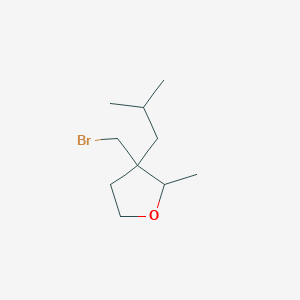 3-(Bromomethyl)-2-methyl-3-(2-methylpropyl)oxolane