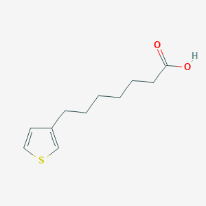 molecular formula C11H16O2S B1323917 7-(3-噻吩基)庚酸 CAS No. 26420-23-5