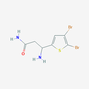 3-Amino-3-(4,5-dibromothiophen-2-YL)propanamide