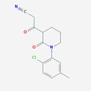 3-[1-(2-Chloro-5-methylphenyl)-2-oxopiperidin-3-yl]-3-oxopropanenitrile