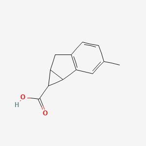 3-Methyl-1H,1aH,6H,6aH-cyclopropa[a]indene-1-carboxylic acid