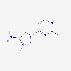 1-Methyl-3-(2-methylpyrimidin-4-yl)-1H-pyrazol-5-amine