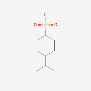 molecular formula C9H17ClO2S B13239233 4-(Propan-2-yl)cyclohexane-1-sulfonyl chloride 