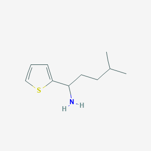 4-Methyl-1-(thiophen-2-YL)pentan-1-amine