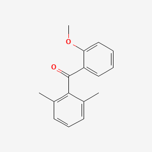 molecular formula C16H16O2 B1323929 2,6-二甲基-2'-甲氧基二苯甲酮 CAS No. 750633-52-4