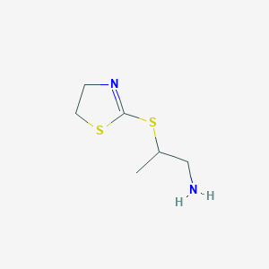 2-(4,5-Dihydro-1,3-thiazol-2-ylsulfanyl)propan-1-amine