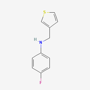 4-fluoro-N-(thiophen-3-ylmethyl)aniline