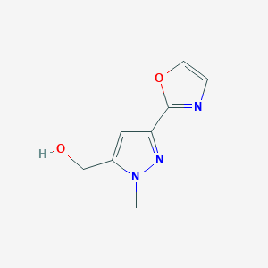 [1-Methyl-3-(1,3-oxazol-2-yl)-1H-pyrazol-5-yl]methanol