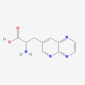 molecular formula C10H10N4O2 B13239414 2-Amino-3-{pyrido[2,3-b]pyrazin-7-yl}propanoic acid 