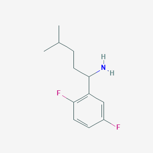 1-(2,5-Difluorophenyl)-4-methylpentan-1-amine