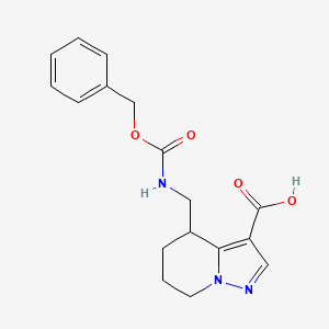 4-({[(benzyloxy)carbonyl]amino}methyl)-4H,5H,6H,7H-pyrazolo[1,5-a]pyridine-3-carboxylic acid