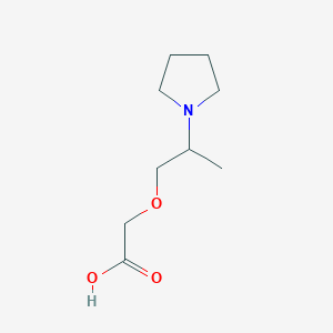 2-[2-(Pyrrolidin-1-yl)propoxy]acetic acid