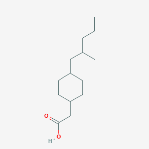 2-[4-(2-Methylpentyl)cyclohexyl]acetic acid