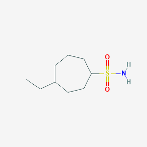 4-Ethylcycloheptane-1-sulfonamide