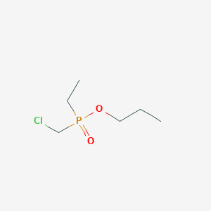 molecular formula C6H14ClO2P B13239486 Propyl (chloromethyl)(ethyl)phosphinate 