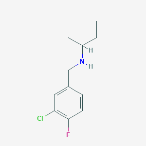 (Butan-2-yl)[(3-chloro-4-fluorophenyl)methyl]amine