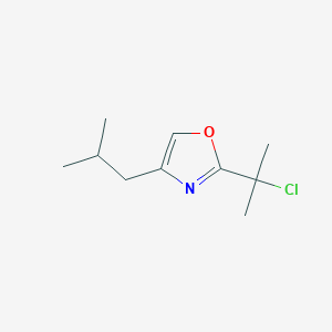 2-(2-Chloropropan-2-yl)-4-(2-methylpropyl)-1,3-oxazole