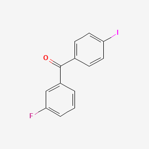 molecular formula C13H8FIO B1323956 3-氟-4'-碘代苯甲酮 CAS No. 890098-27-8