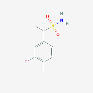 1-(3-Fluoro-4-methylphenyl)ethane-1-sulfonamide