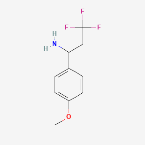 3,3,3-Trifluoro-1-(4-methoxyphenyl)propan-1-amine