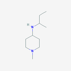 molecular formula C10H22N2 B13239601 N-(butan-2-yl)-1-methylpiperidin-4-amine 