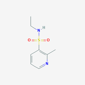 molecular formula C8H12N2O2S B13239663 N-Ethyl-2-methylpyridine-3-sulfonamide 