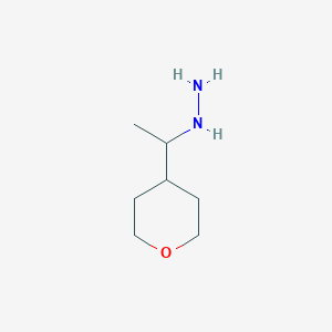 [1-(Oxan-4-yl)ethyl]hydrazine