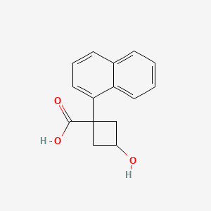 (1S,3s)-3-hydroxy-1-(naphthalen-1-yl)cyclobutane-1-carboxylic acid