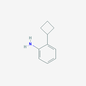 molecular formula C10H13N B13239676 2-Cyclobutylaniline 