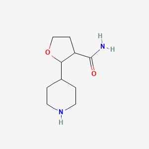 2-(Piperidin-4-yl)oxolane-3-carboxamide