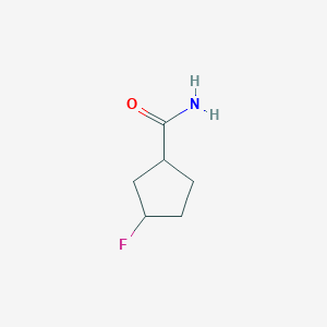 3-Fluorocyclopentane-1-carboxamide