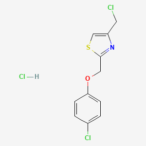 4-(Chloromethyl)-2-[(4-chlorophenoxy)methyl]-1,3-thiazole hydrochloride