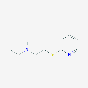 molecular formula C9H14N2S B13239720 N-ethyl-N-[2-(pyridin-2-ylthio)ethyl]amine 