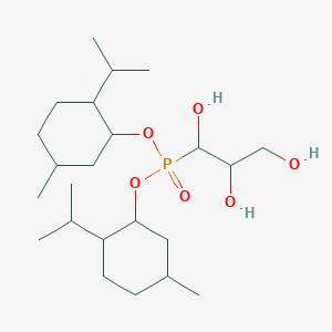 Bis[5-methyl-2-(propan-2-yl)cyclohexyl] (1,2,3-trihydroxypropyl)phosphonate