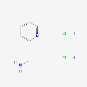 2-Methyl-2-(pyridin-2-yl)propan-1-amine dihydrochloride