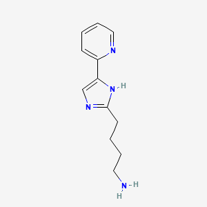 4-[5-(Pyridin-2-yl)-1H-imidazol-2-yl]butan-1-amine