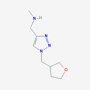 Methyl({1-[(oxolan-3-yl)methyl]-1H-1,2,3-triazol-4-yl}methyl)amine